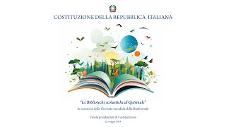 Le Biblioteche scolastiche al Quirinale [upl. by Nytsud]