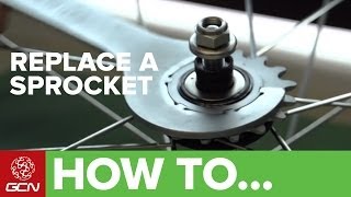 How To Change A Track Bike Or Fixie Sprocket [upl. by Anuat]