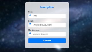 FORMULAIRE INSCRIPTION HTML CSS PHP MYSQL [upl. by Blanding]