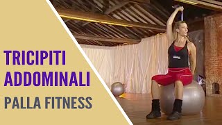 Palla Fitness  Tricipiti  Addominali  Jill Cooper 11 min [upl. by Vonni]