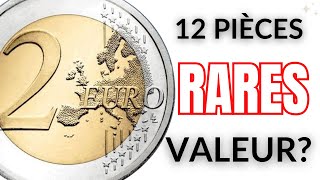 VALEUR de 12 Pièces RARES de 2 EURO [upl. by Redna]