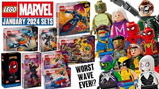 FIRST LOOK LEGO Marvel January 2024 Sets REVEALED Worst Wave EVER [upl. by Coleen]