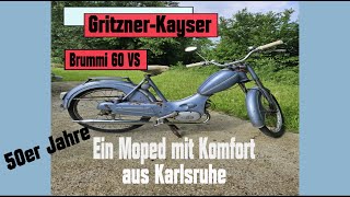 Gritzner Brummi 60 Moped Baujahr 1956 [upl. by Poler497]