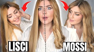 🤩 ACCONCIATURE con LA PIASTRA✅ Faccio i capelli MOSSI E LISCI [upl. by Elfie]