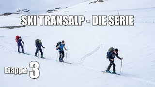 Abfahrt nach Sölden  Ski Transalp Etappe 3 Skitour Schneeprofil Lawinengefahr [upl. by Ennaihs353]