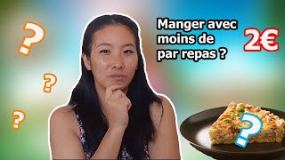 MANGER AVEC MOINS 2€ PAR REPAS PENDANT 5 JOURS  RETOUR DE COURSES  INFLATION  PETIT BUDGET [upl. by Nnahgaem859]