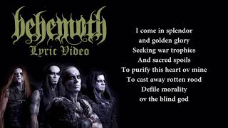 Behemoth  Defiling Morality Ov Black God LYRICS  LYRIC VIDEO [upl. by Ob]