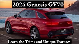 2024 Genesis GV70 Trims Key Details and More [upl. by Tarsus69]