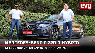 2022 Mercedes CClass Review  Is this C 220 D Hybrid a mini S Class  First Drive  evo India [upl. by Serilda]