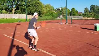 Backhand Practice with Spinshot Pro 🎾 shortsvideo training [upl. by Nalyt]