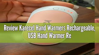 Review Karecel Hand Warmers Rechargeable USB Hand Warmer Reusable 5200mAh Powerbank Portable Heater [upl. by Sucramd]