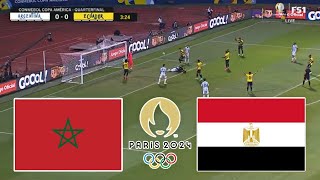 Live broadcast  Egypt Olympic match and Morocco today Paris Olympics  gameplay pes21 [upl. by Sparky]