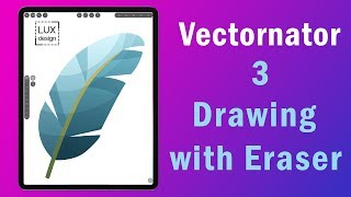 Vectornator Tutorial 3 Drawing with Eraser [upl. by Aihsyn928]