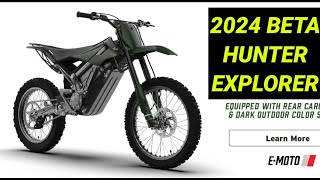 Beta Hunter Explorer 2024 Electric Dirt Bike Specs [upl. by Girardi243]