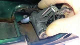 VW POLO 1996 backdoor PANEL KEYLOCK disassembly [upl. by Olin]