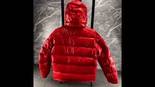 Moncler Ruby Red Bady Short Down Jacket available on Wornright Authenticated Luxury [upl. by Oren]