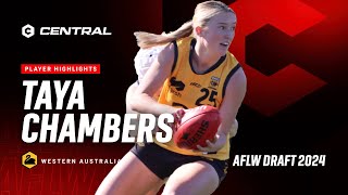 2024 AFLW Draft  Taya Chambers Player Highlights [upl. by Clyde884]