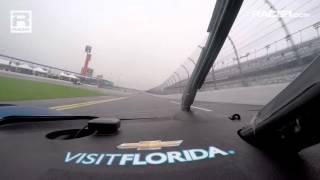 RACER Visit Florida Racing corvette DP InCar at Daytona [upl. by Naujaj498]