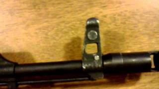 WASR 10 canted front sight how to fix it [upl. by Graf993]