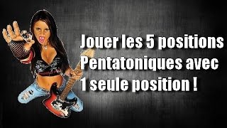 🎸Jouer 5 Positions Pentatoniques avec 1 seule Position [upl. by Ezmeralda506]