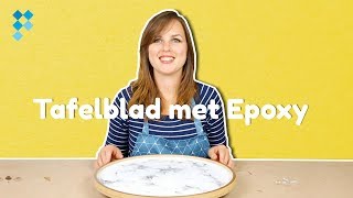 CreaChick maakt een Marmer tafel van epoxy  DIY tutorial [upl. by Nathanial941]