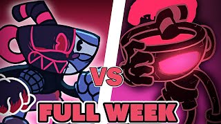 FRIDAY NIGHT FUNKIN mod EVIL Boyfriend VS Cuphead Round 2 FULL WEEK [upl. by Letnom]