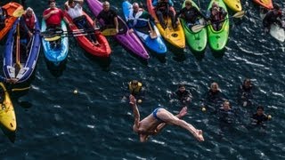 Cliff diving action in the Blue Lagoon  Red Bull Cliff Diving World Series 2013 [upl. by Atekihc866]