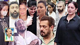 Celebrity At Baba Siddique Last Rites Salman Khan Zeeshan Siddiqui Pooja Bhatt Zareen Khan Sana [upl. by Ribaj]