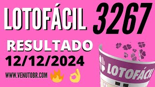 🍀 Resultado Lotofácil 3267 [upl. by Suolkcin293]