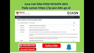 Cek Nilai MySapk BKN Bagi yang sudah melakukan pemuktahiran data mandiri pada website MySAPK BKN [upl. by Ihsar]