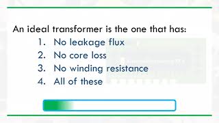 An ideal transformer is the one that has [upl. by Meir761]