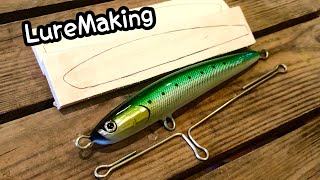 Making a Realistic Floating Stick Bait 【Lure Making】 [upl. by Hamilton]