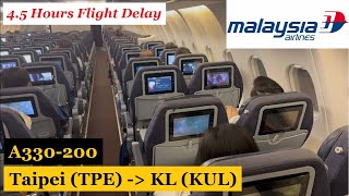 Malaysia Airlines 2024  A330200  Taipei to Kuala Lumpur  Flight Delay  Trip Report 081 [upl. by Rairb]