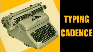 Typewriter Typing Cadence [upl. by Ara]