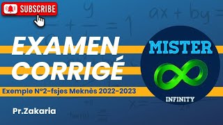 2 Correction dexamen Analyse Mathématiques session ordinaire fsjes Meknès 20222023 [upl. by Clarkin]