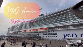 Our Cruise on PampO’s Newest Ship Ariva Around the Mediterranean [upl. by Llenrod]