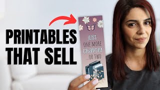 Create Printable Bookmarks to Sell on Etsy FULL TUTORIAL [upl. by Enitsenre]