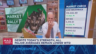 Jim Cramer talks todays market bounce [upl. by Tonjes]