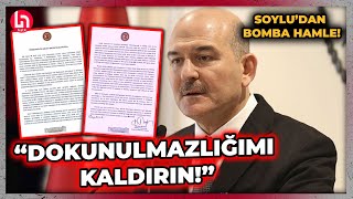 SON DAKİKA Süleyman Soylu resti çekti quotDokunulmazlığımı kaldırınquot [upl. by Giacomo509]