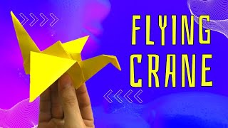 Easy Origami Crane  Step by Step Guide for Beginners  How To Make a Paper Crane [upl. by Fong]