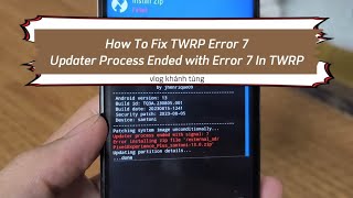 How To Fix TWRP Error 7  Updater Process Ended with Error 7 In TWRP Recovery Android Xiaomi [upl. by Nichole]