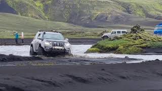 Fording F210 Fjallabaksleið syðri Hólmsá River 2024 [upl. by Prouty]