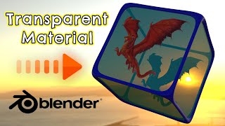 Blender 42  How to Make Transparent Materials in Cycles and Eevee [upl. by Rotce695]