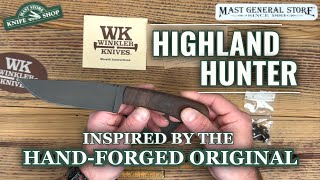 Winkler Knives  Highland Hunter  Inspired by the HandForged Original [upl. by Naired]