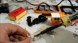 Trackmaster Molly upgrade tutorial swap in a better motor in a flat drive unit works most engines [upl. by Esirehs84]