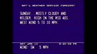 Weather Channel local forecast  1996 [upl. by Ecerahs946]