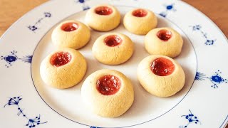 Making Hallongrottor Swedish Raspberry Jam Cookies [upl. by Oitaroh762]