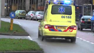 030112 A1 Ambulance 06188 spoedoverplaatsing naar Isala ziekenhuis in Zwolle HD [upl. by Lehcir]