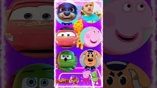 Paw Patrol Vlad And Niki Lightning McQueen Peppa Pig Gummy Bear Sheriff Labrador Tiles Hop [upl. by Rhiamon795]