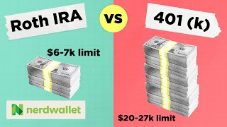 Roth IRA vs 401K The Best Investment For You  NerdWallet [upl. by Hosfmann]